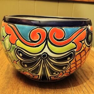 Talavera Hanging Flower Pot